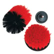 Red Drill Brush 3pc Set Stiff Bristles