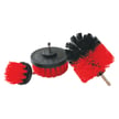 Red Drill Brush 3pc Set Stiff Bristles