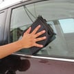 Waffle Weave Microfiber Glass Towel Medium Black