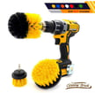 Yellow Drill Brush 3pc Set Medium Bristles