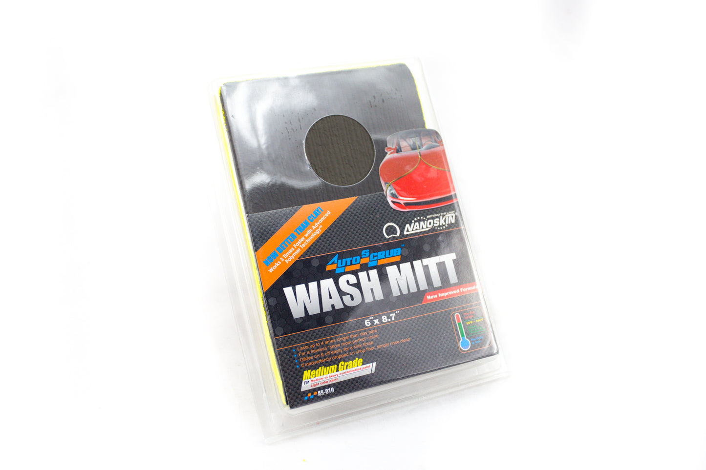 Streamline Auto Scrub Medium Wash Mitt - Yellow