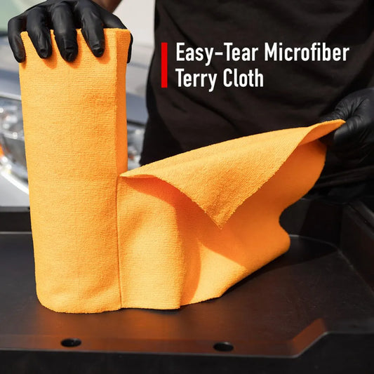 260GSM Microfiber Tear-Away Towel Roll – 30 Sheets/Roll