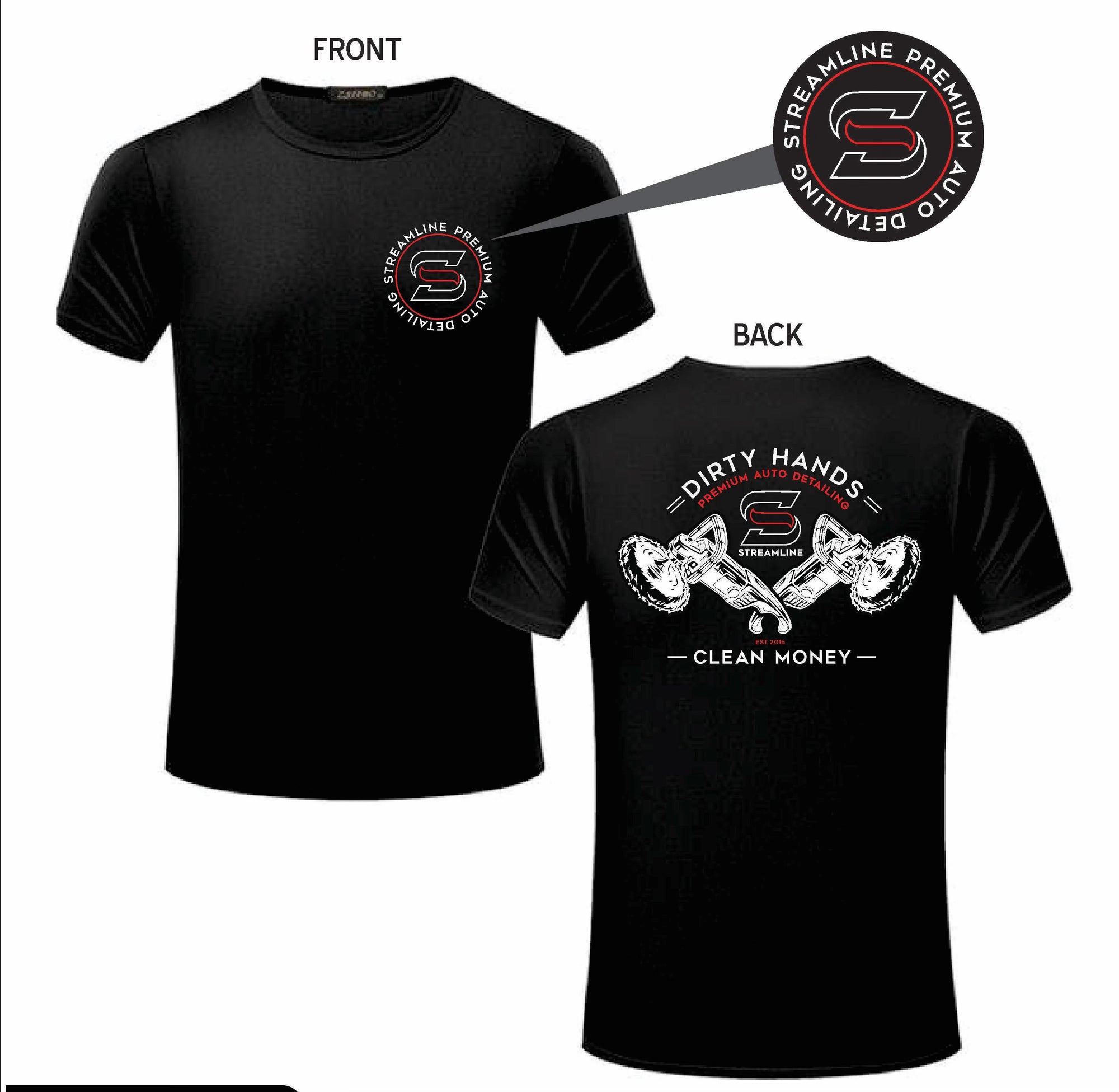 dirty hands clean money t shirt