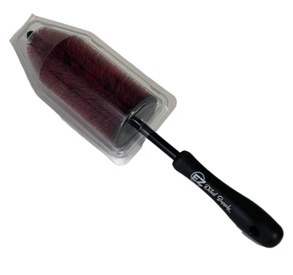Excalibur Barrel Brush – Soft Bristle Wheel Cleaning Brush for Barrels & Spokes (RED)