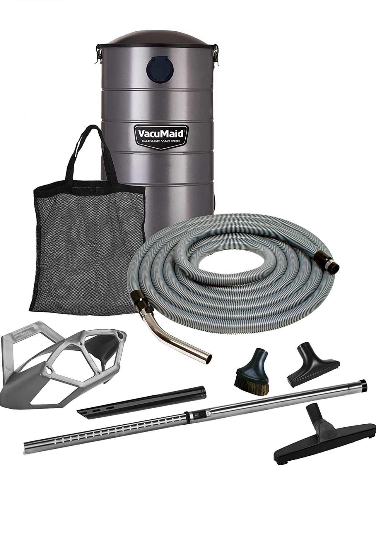 VacuMaid GV50PRO Wall Mounted Garage and Car Vacuum with 50 ft. Hose and Tools.