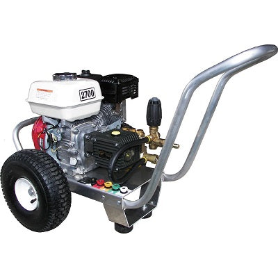 GX200 Honda 3 GPM 2700 PSI General Pump Commercial Pressure Washer Aluminum Frame
